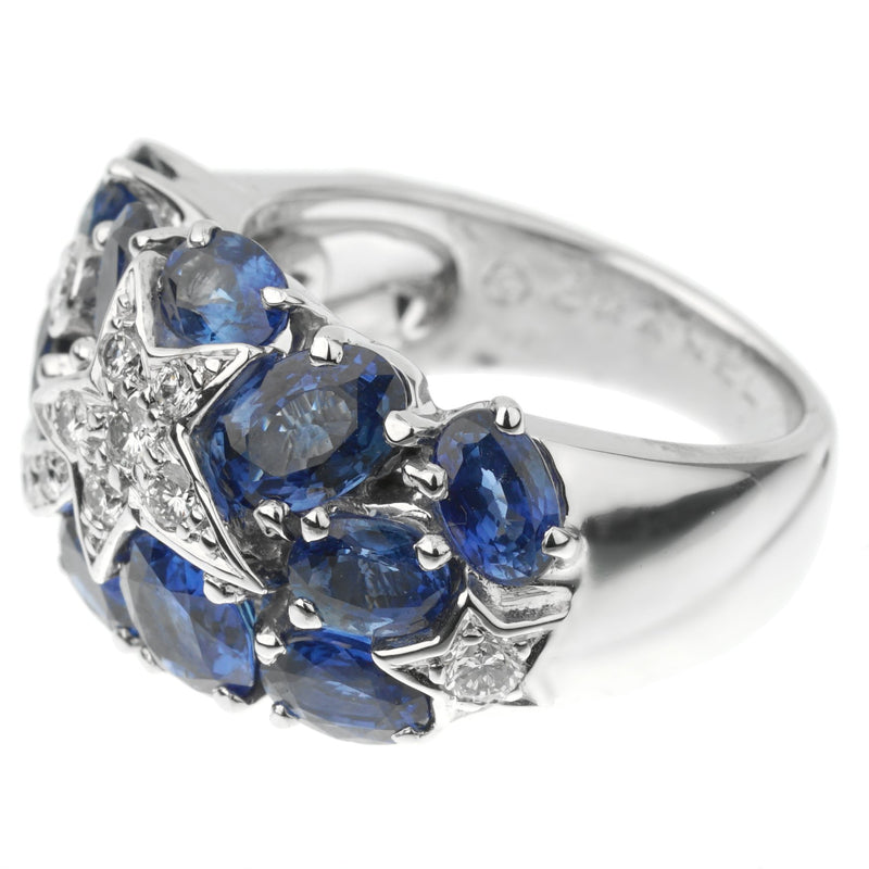 Chanel Comete Sapphire Diamond White Gold Ring 1CCS575
