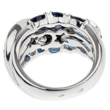 Chanel Comete Sapphire Diamond White Gold Ring rb007ab8a8