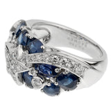 Chanel Comete Sapphire Diamond White Gold Ring rb007ab8a8