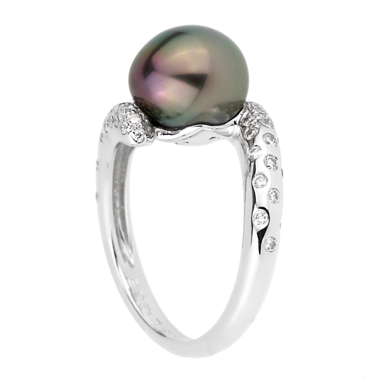 Chanel Concept Pearl Diamond White Gold Ring 0002732