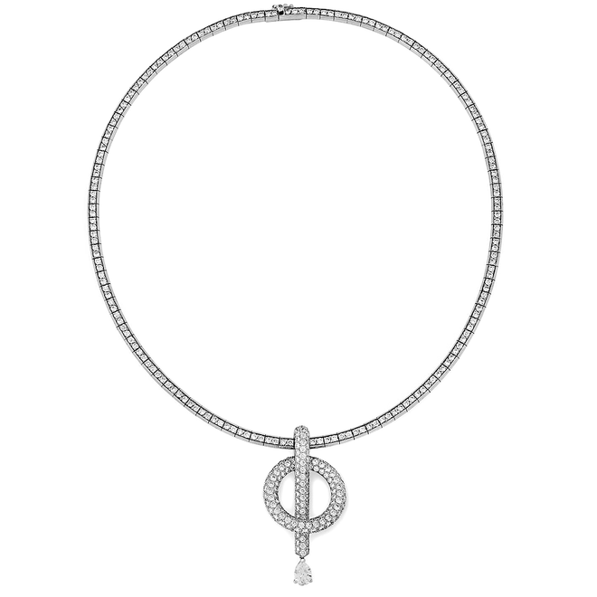 Chanel Diamond High Jewelry Pear Drop Necklace