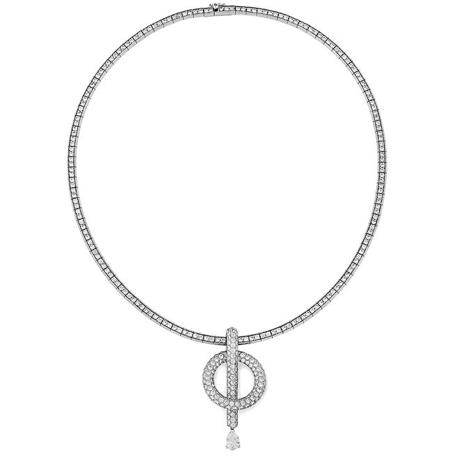 Chanel Diamond High Jewelry Pear Drop Necklace 0002678