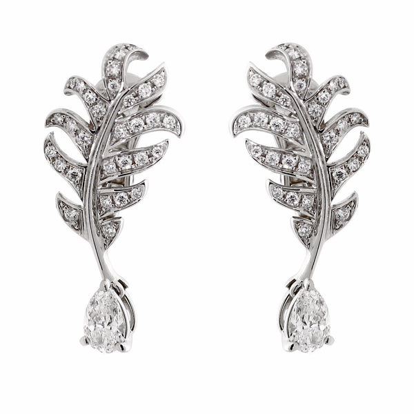 Chanel Plume De Chanel Diamond Earrings 0000631