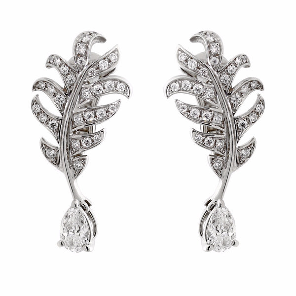 Chanel Plume De Chanel Diamond Earrings 0000631