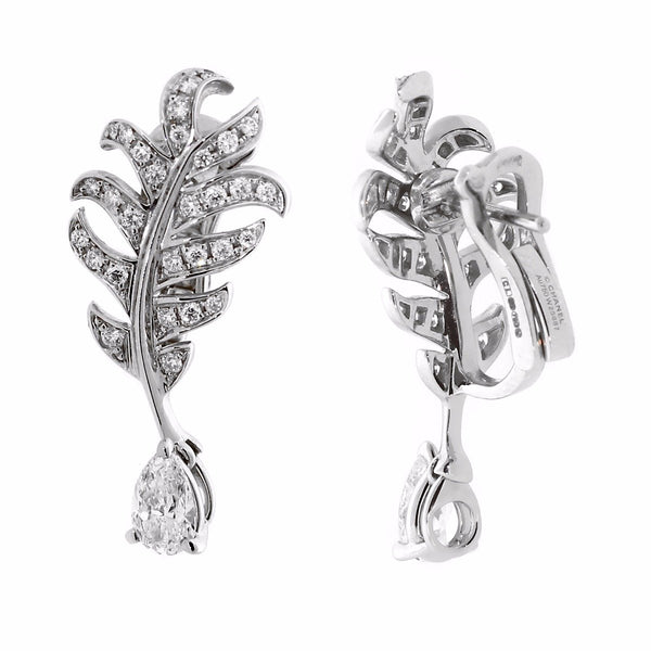 Chanel Plume De Chanel Diamond Earrings 0000631