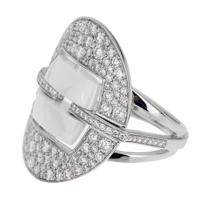 Chanel Ultra Diamond White Gold Ceramic Ring – Opulent Jewelers