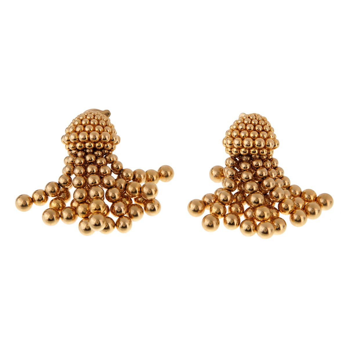 Chanel Vintage Gold Tassel Drop Earrings