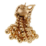 Chanel Vintage Gold Tassle Drop Earrings 0001756