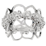 Chaumet Hortensia Diamond White Gold Eternity Cocktail Ring 0003298