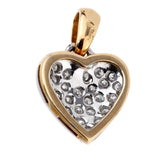 Chimento Gold Diamond Heart Pendant Necklace 0000970
