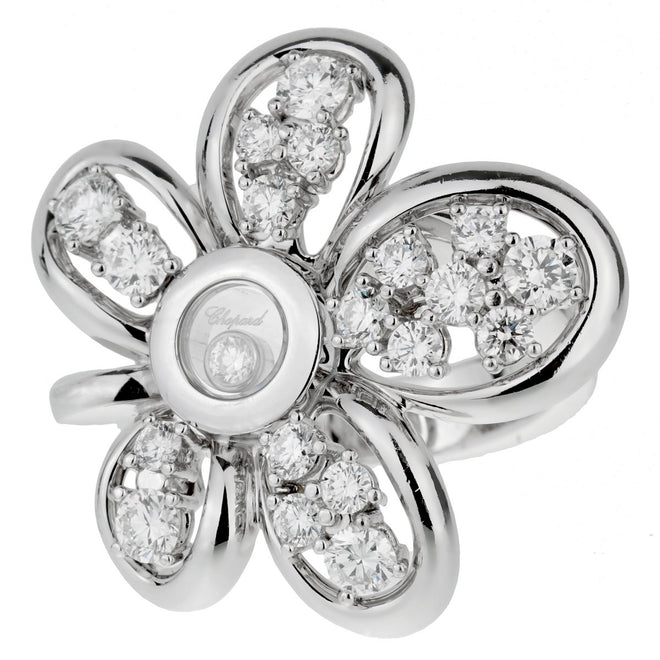 Louis Vuitton Petite Fleur Flower Diamond Ring