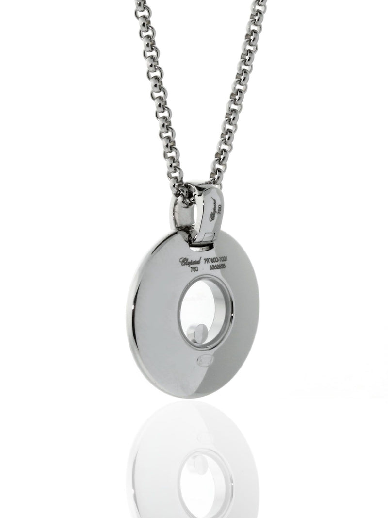 Chopard Happy Diamond 18kt White Gold Necklace 797600-1001 797600-1001