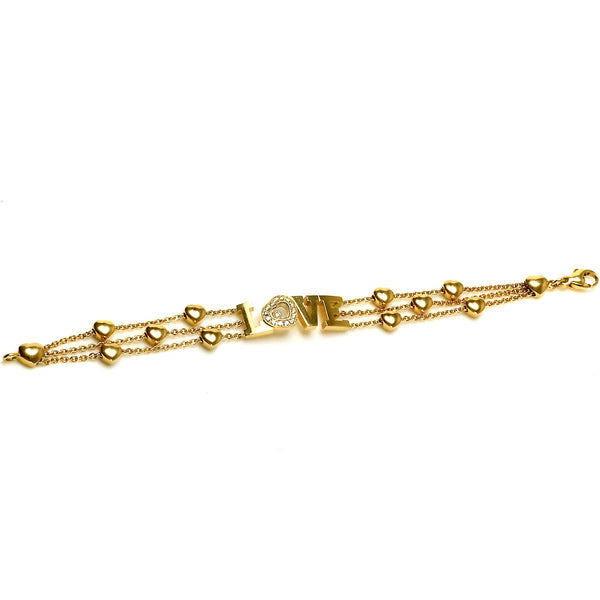 Chopard Happy Diamond Gold Heart Bracelet 0000231