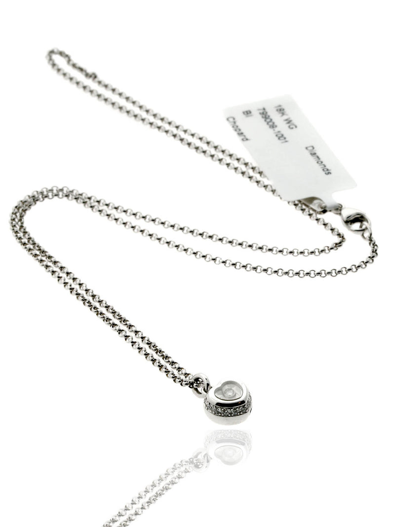 Chopard Happy Diamond Heart 18k White Gold Necklace 799008-1001 799008-1001(2)