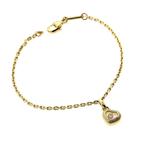Chopard Happy Diamond Heart Gold Bracelet 856718-0001 856718-0001