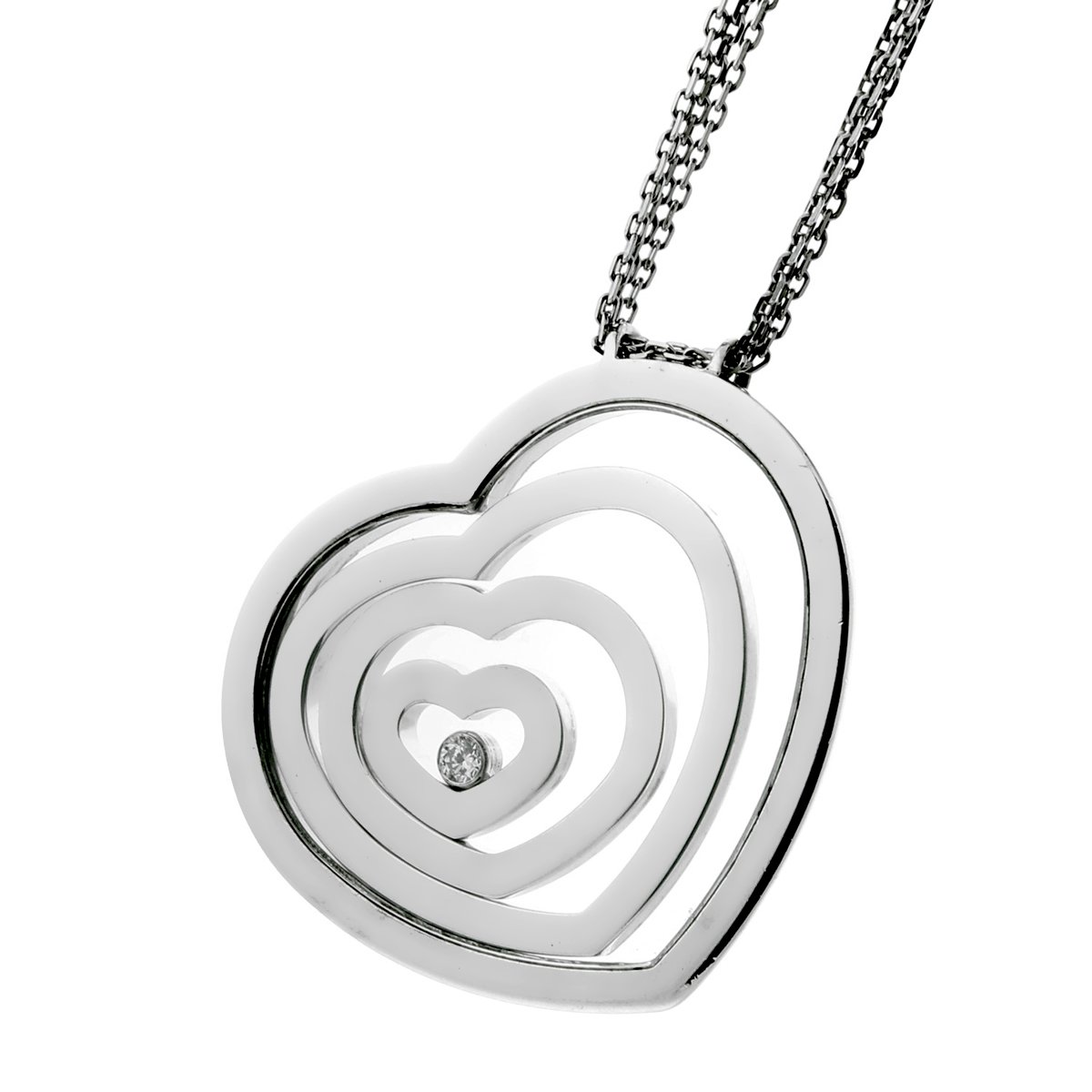 Chopard Happy Diamond Heart White Gold Necklace 79/5502