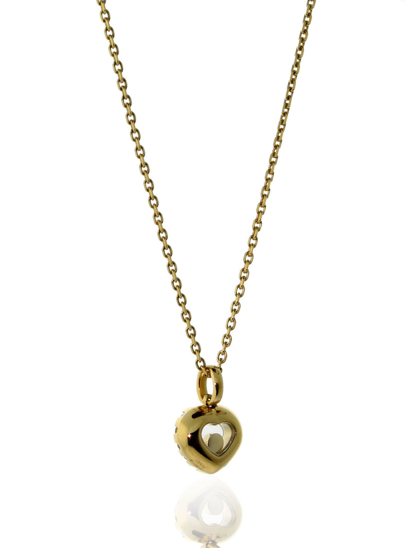 Chopard Happy Diamond Heart Necklace in 18k Yellow Gold 796507-0001 796507-0001