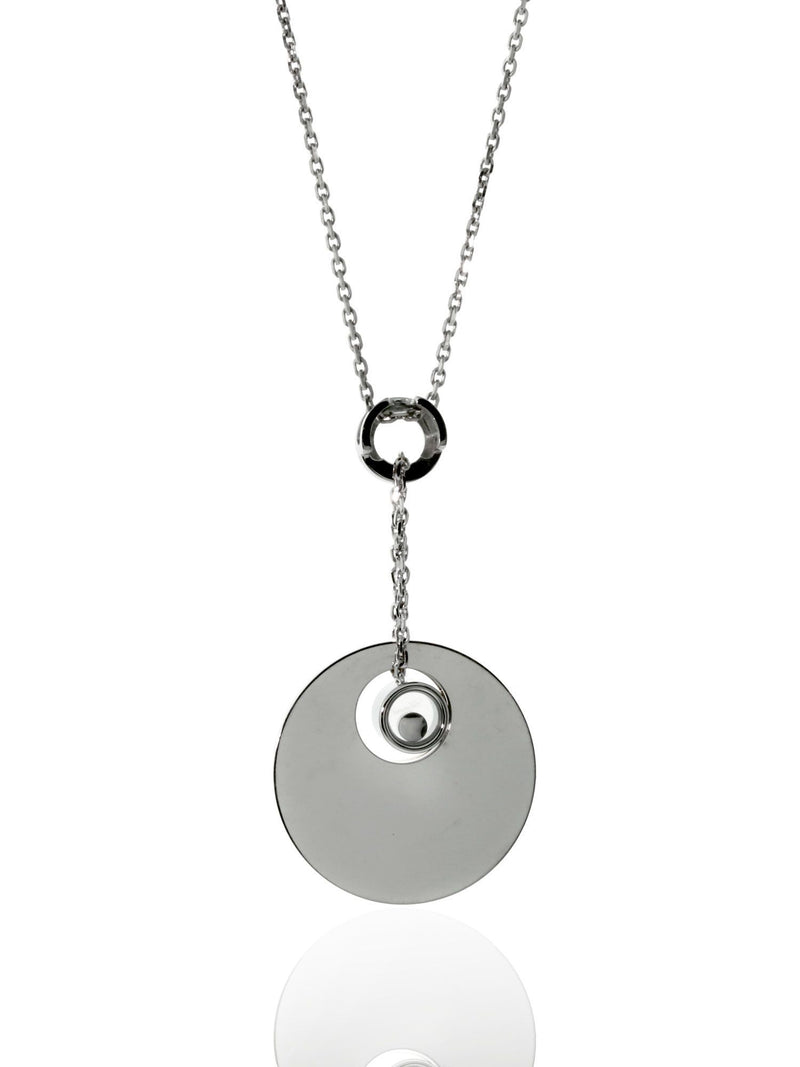 Chopard Happy Diamond Necklace 18k Rose & White Gold 796481-9001-1 796481