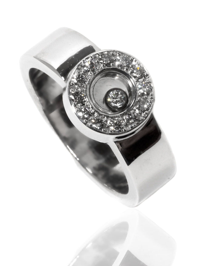 Chopard Happy Diamond Ring in 18k White Gold 82/3087 CHP5936