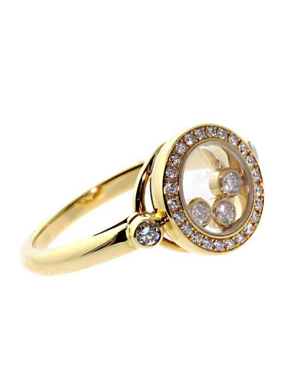 Chopard Happy Diamond Ring in 18k Yellow Gold 823957-0110 CHP6400