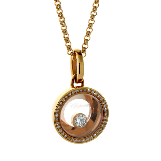 Chopard Happy Diamond Rose Gold Necklace 797811-5001 797811-5001