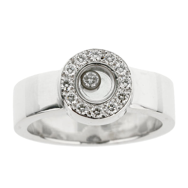 Chopard Happy Diamond White Gold Cocktail Ring 0000260