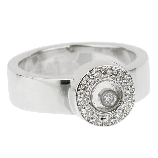 Chopard Happy Diamond White Gold Cocktail Ring 0000260