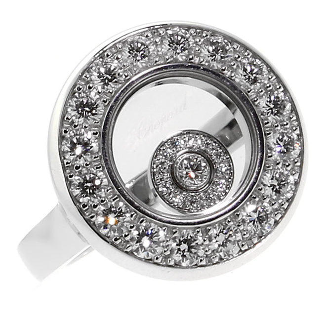 Chopard Happy Diamond White Gold Ring  82-7341 CHP4200