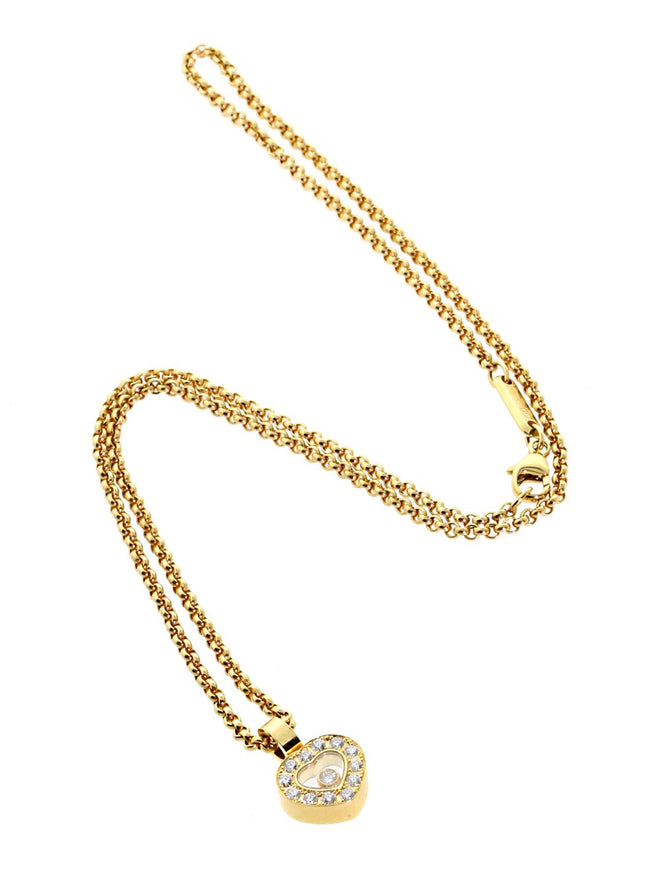 Chopard Happy Diamond Yellow Gold Diamond Necklace 792936-0001 CHP8569