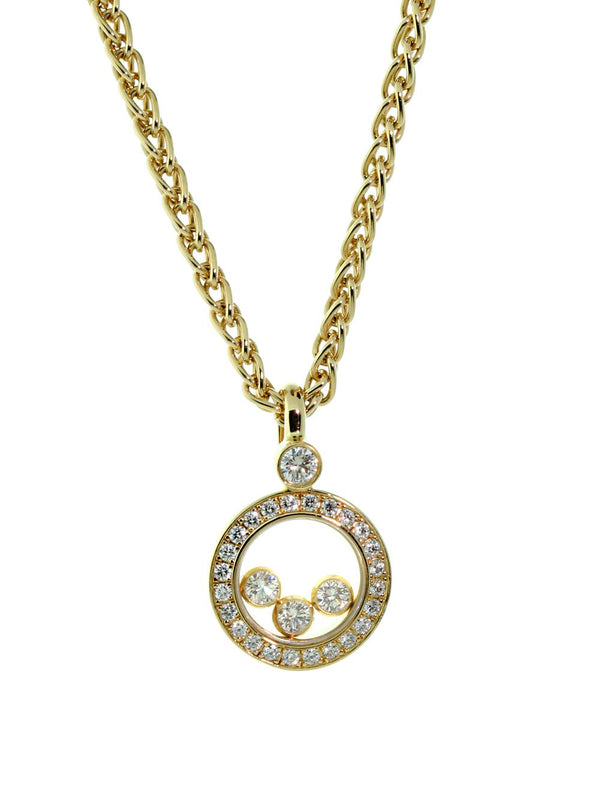 Chopard Happy Diamond Yellow Gold Diamond Necklace 793957-0001 CHP9111
