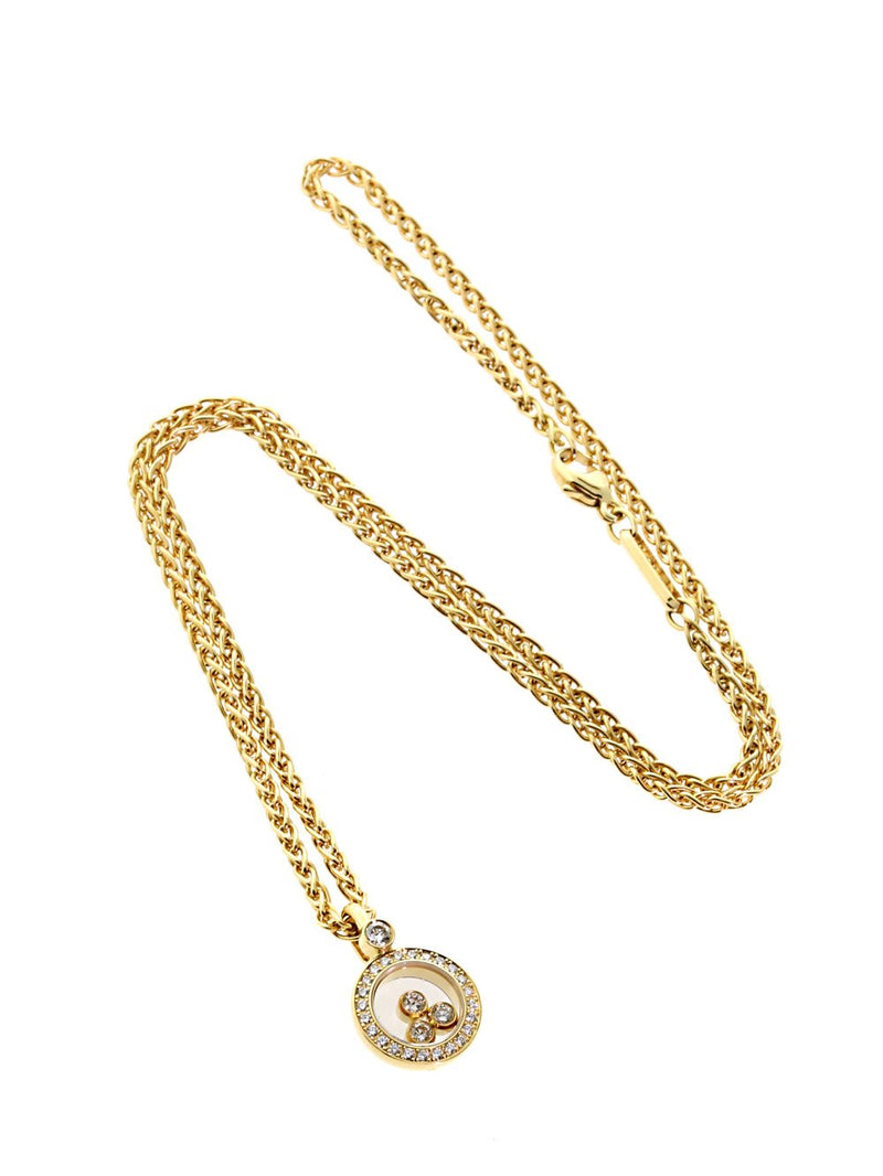 Chopard Happy Diamond Yellow Gold Diamond Necklace 793957-0001 CHP9111