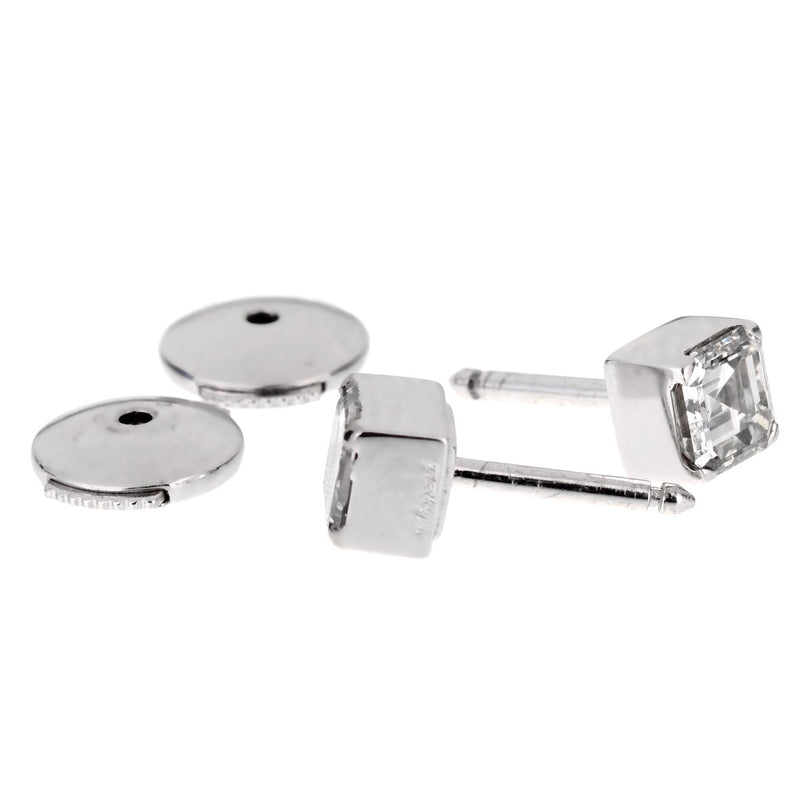 Chopard Ice Cube Square Cut Diamond Stud Earrings 0001269