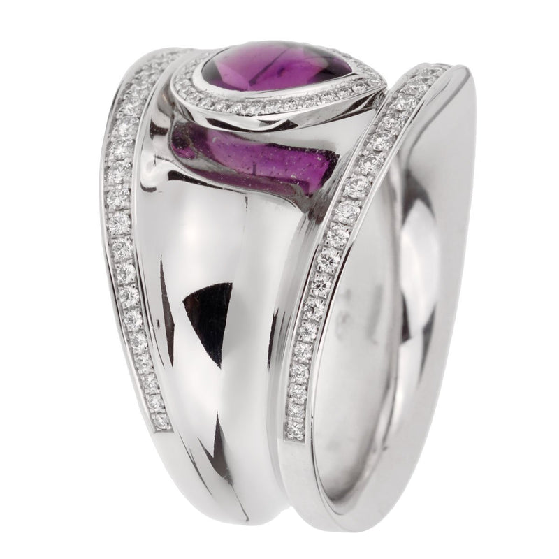 Chopard Imperiale Amethyst Diamond White Gold Ring 0001949