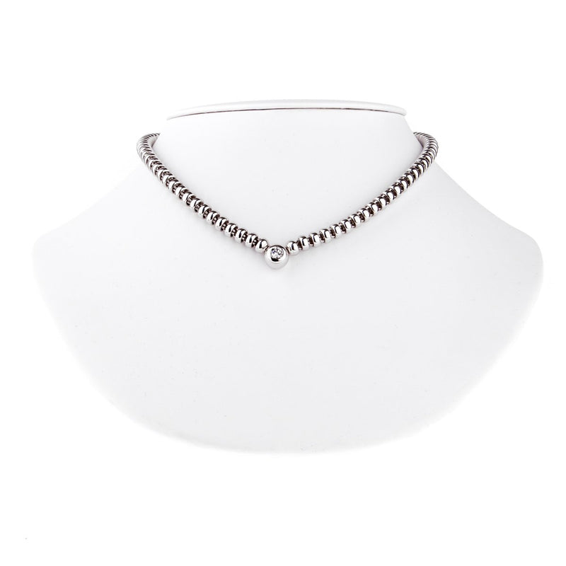Chopard Les Chaines Diamond Solitaire White Gold Necklace 0000251