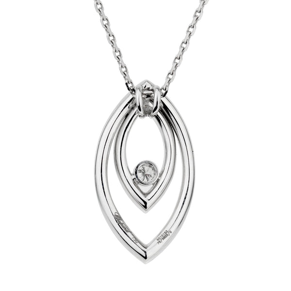 Chopard White Gold Diamond Eye Pendant Necklace 0001728