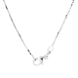 Comete Gioelli Diamond Cross White Gold Necklace 0000988