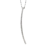 Comete Gioelli Diamond Line White Gold Necklace 0000989