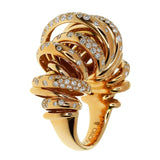 De Grisogono Diamond Cocktail Rose Gold Ring d1