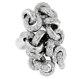 De Grisogono Diamond Cocktail White Gold Ring 0000561