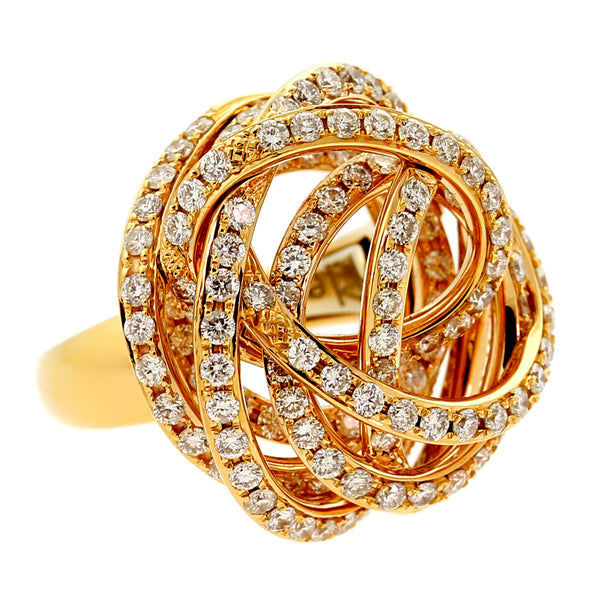 De Grisogono Matassa Diamond Rose Gold Ring 0000560