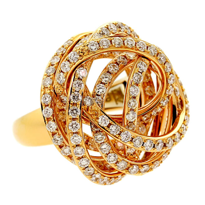 De Grisogono Matassa Diamond Rose Gold Ring 0000560