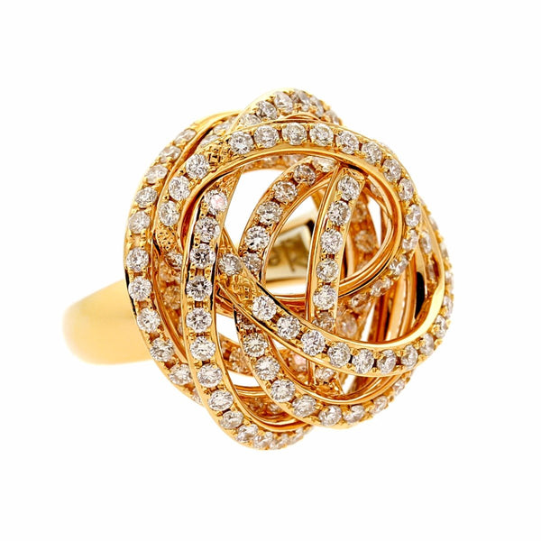 De Grisogono Matassa Diamond Rose Gold Ring 0000560