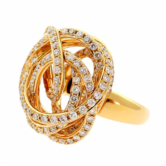 De Grisogono Matassa Diamond Rose Gold Ring 0000560