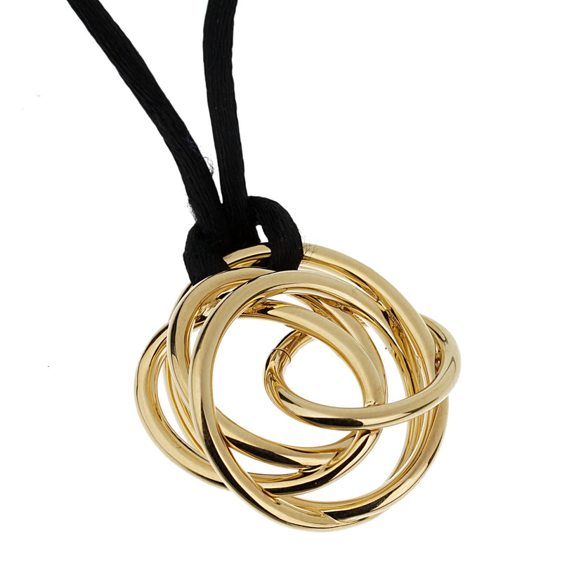 De Grisogono Matassa Yellow Gold Pendant Necklace 0003267