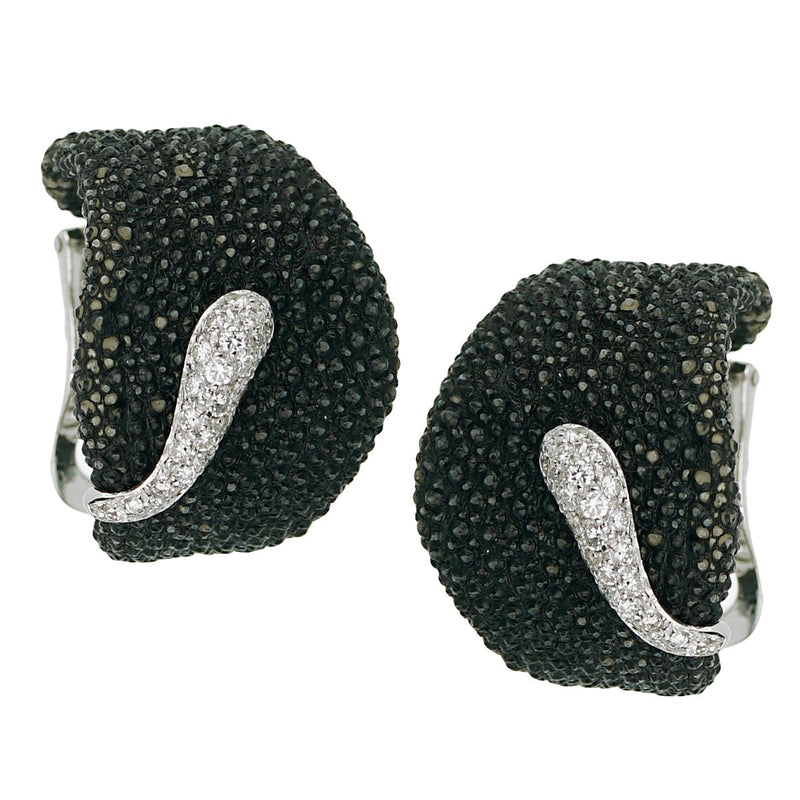 De Grisogono Stingray Diamond White Gold Earrings 0002686