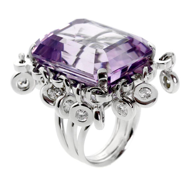 Dior Amethyst Diamond Cocktail Ring 0000287