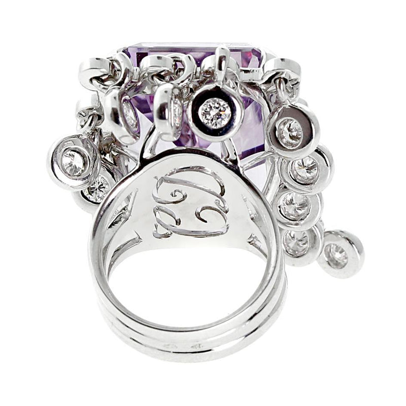 Dior Amethyst Diamond Cocktail Ring 0000287