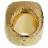Dior Citrine Hammered Gold Cocktail Ring 0002671