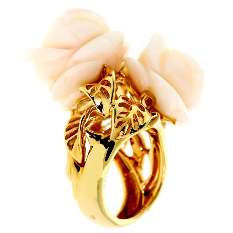 Dior Rose Pre Catelan Coral Gold Ring 0000288