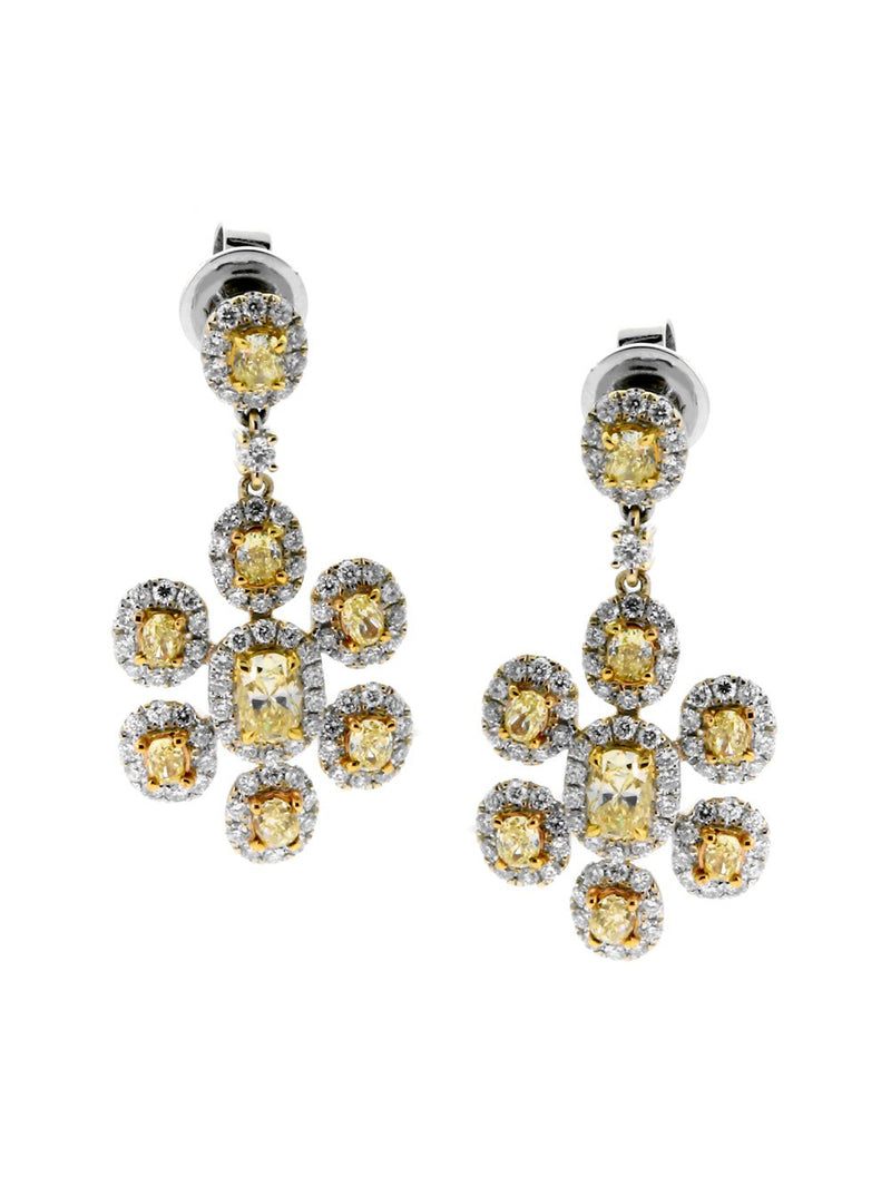 Estate Canary Diamond Earrings 6.60ct estate-canary-diamond-earrings-660ct